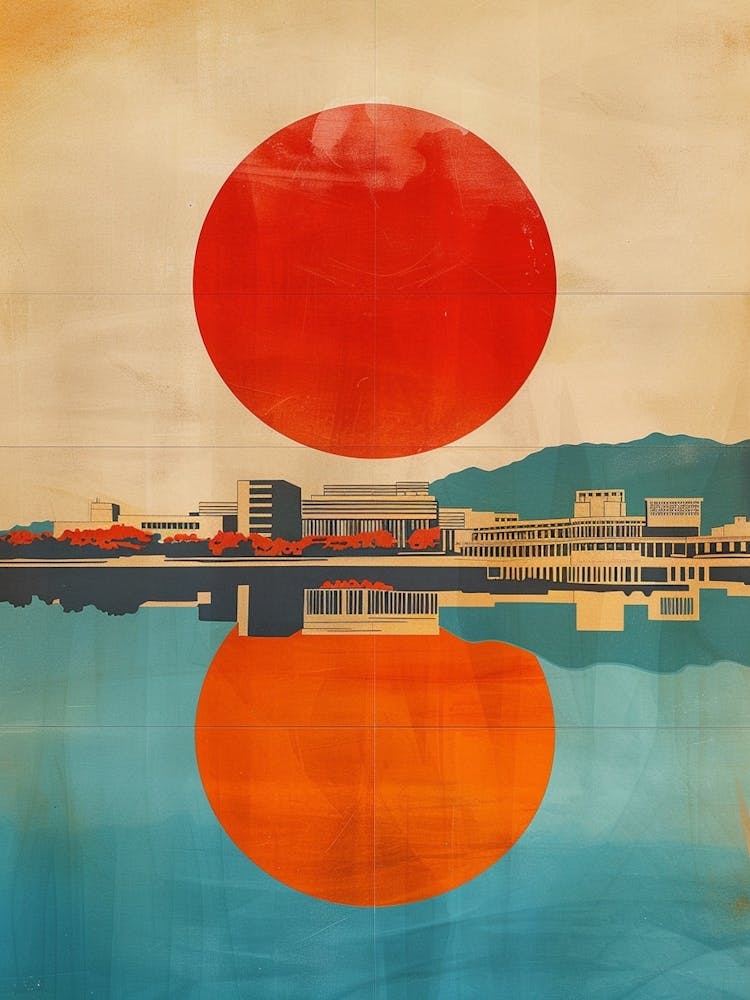 Hiroshima Peace Memorial Park Mid Century Modern  2