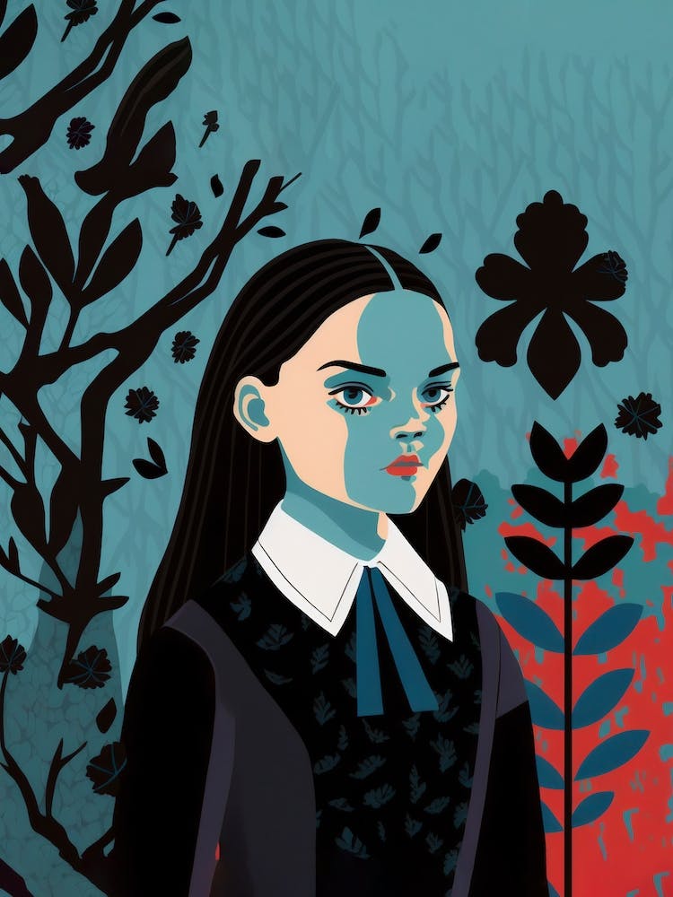 Wednesday Addams Family Fan Art
