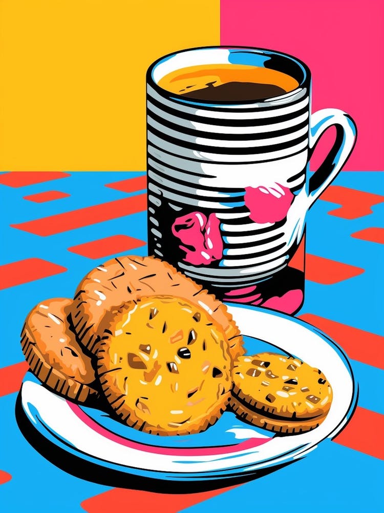Tea & Biscuits Cartoon Style 2