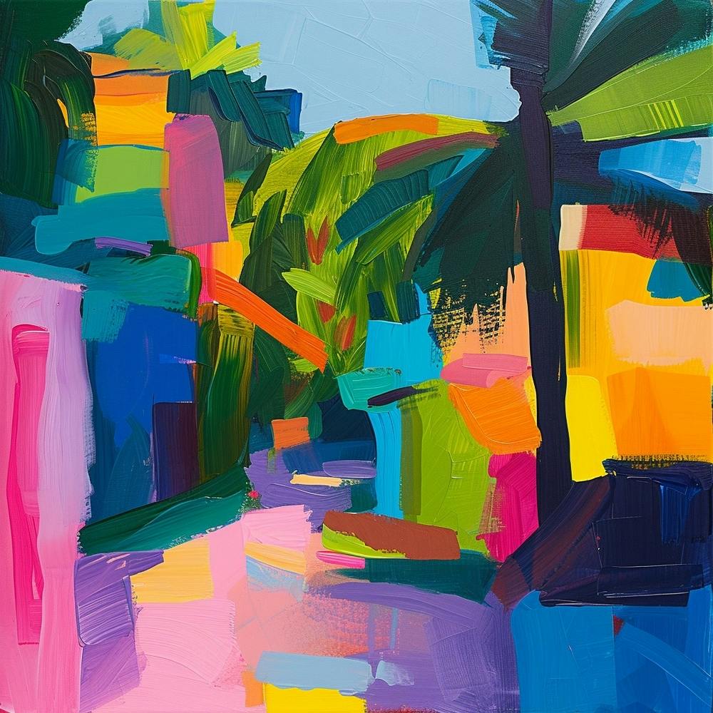 Abstract Travel Collection Caye Caulker Belize 2