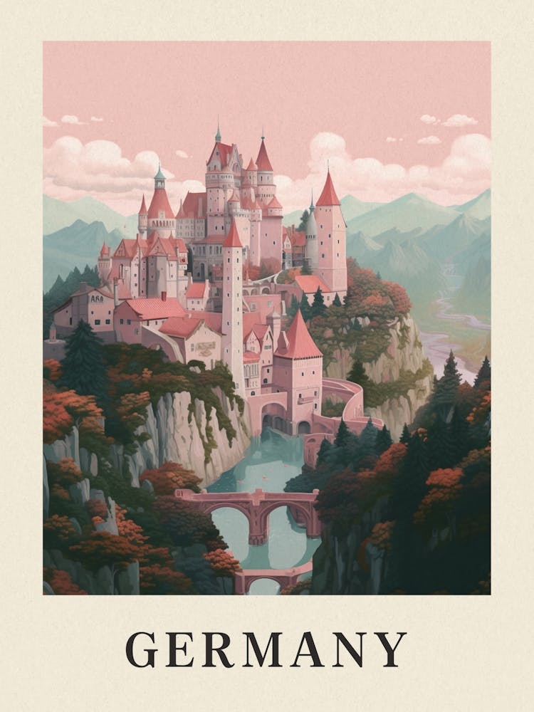 Vintage Travel Poster Germany 2