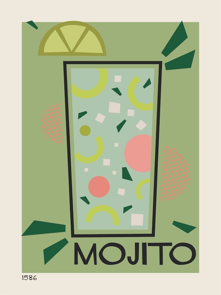Mojito Retro Cocktail 