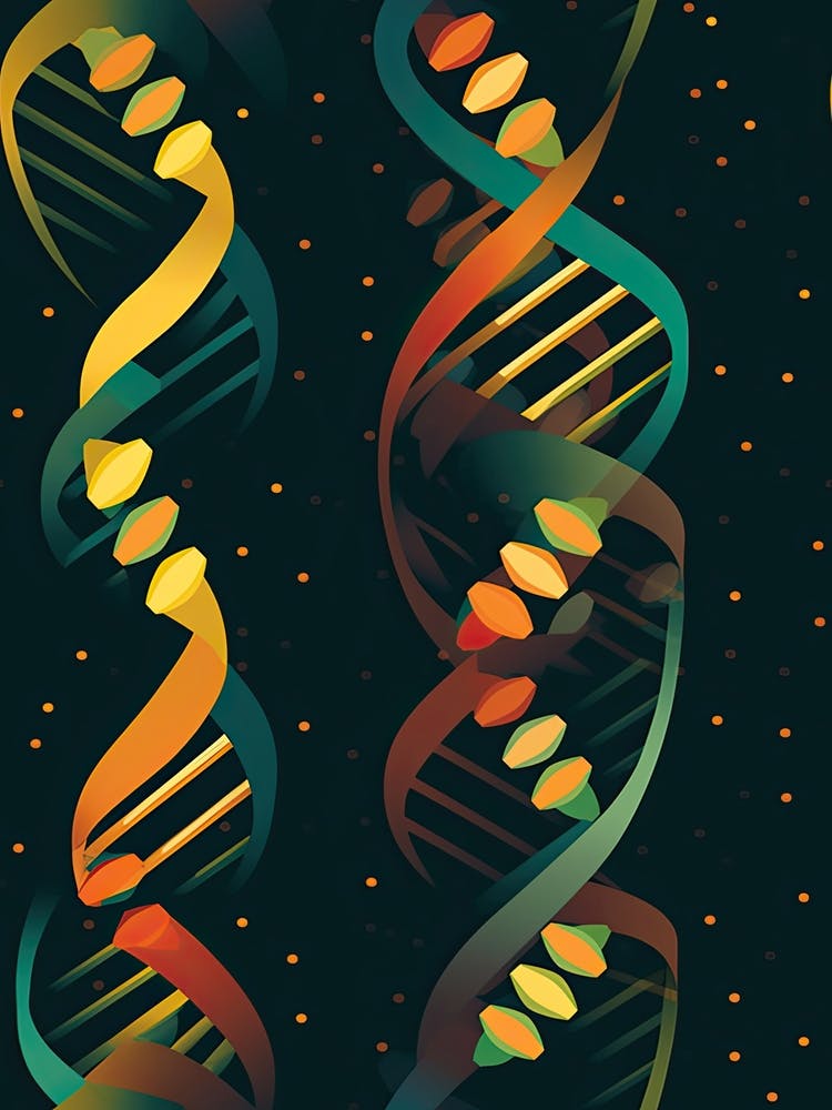 Dna Art Abstract Illustration 1