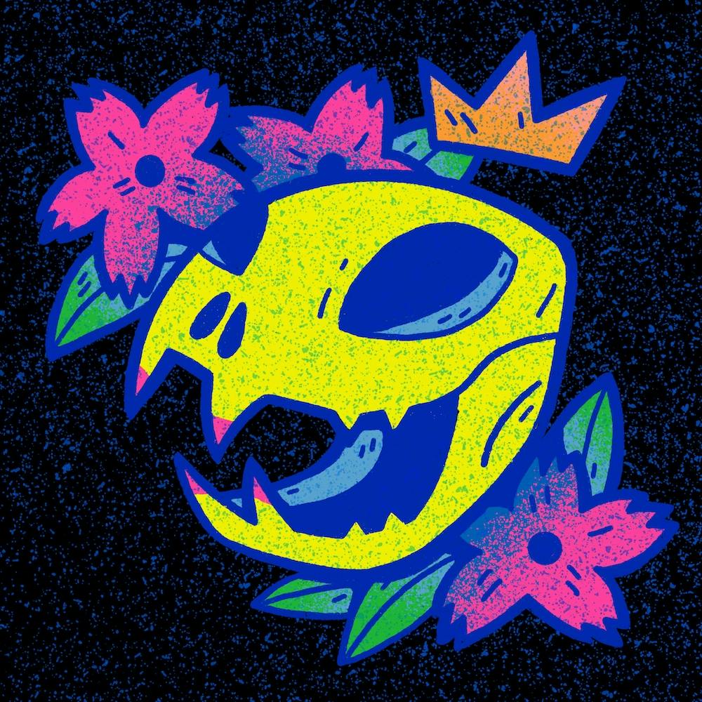 Chromadepth Lion Skull