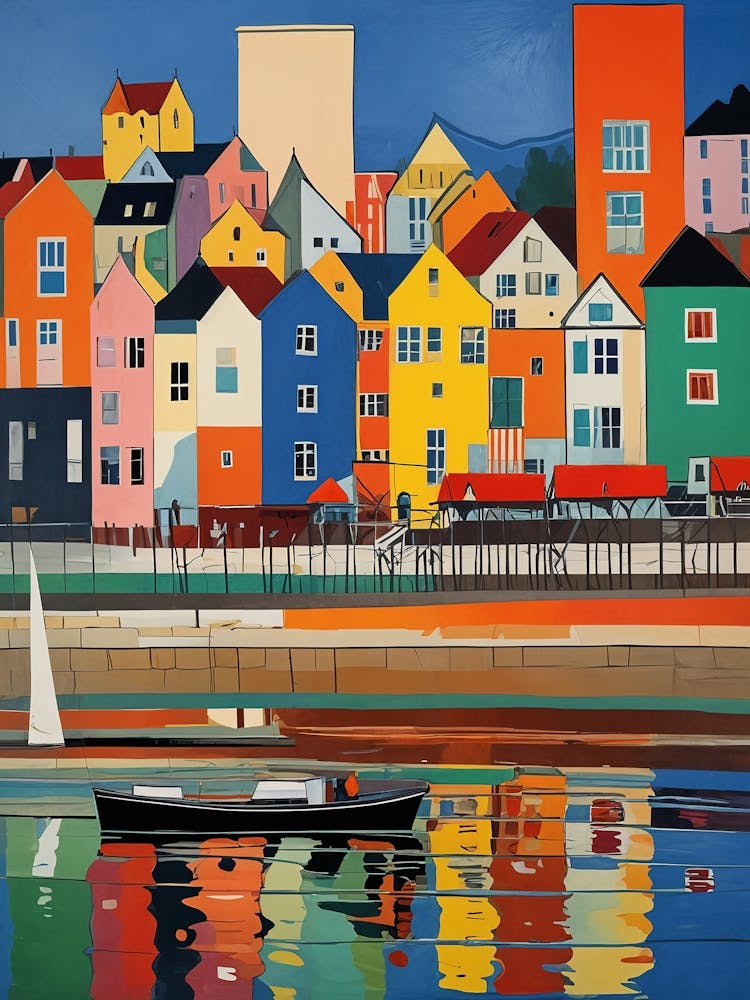 Colourful Waterside Village no1