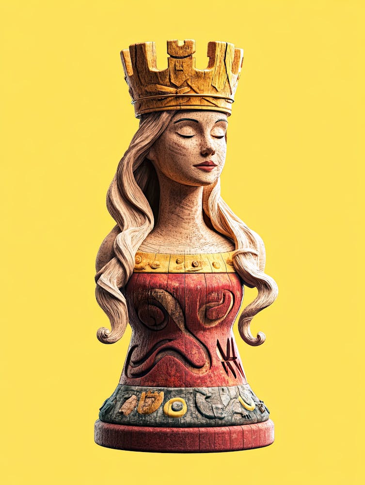 Queen, Tafl Chess, Viking's Chess Poster 1