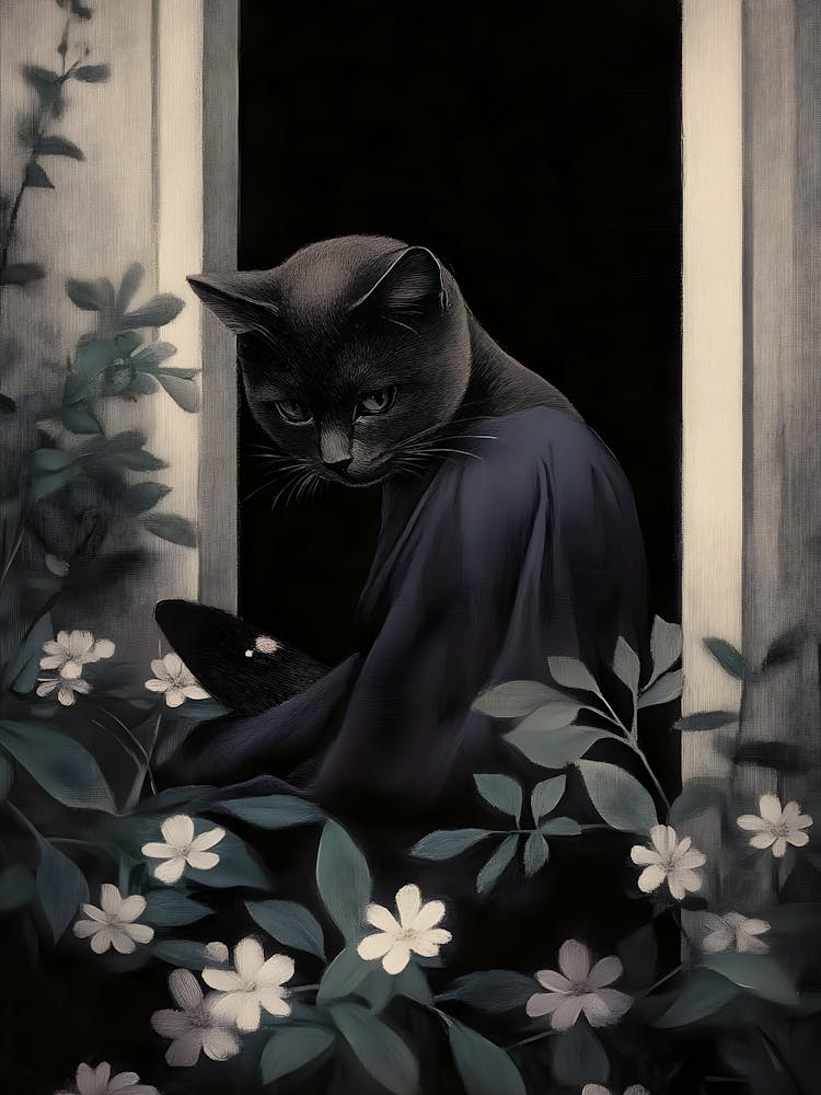 Cat In The Window