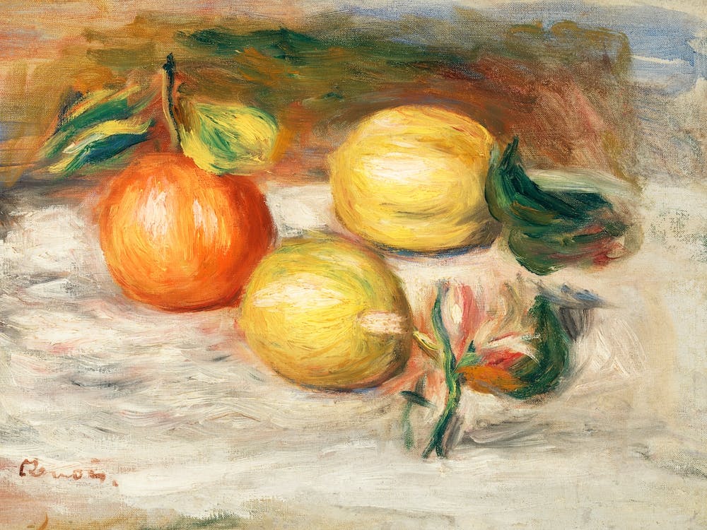 Lemons And Orange, Pierre Auguste Renoir