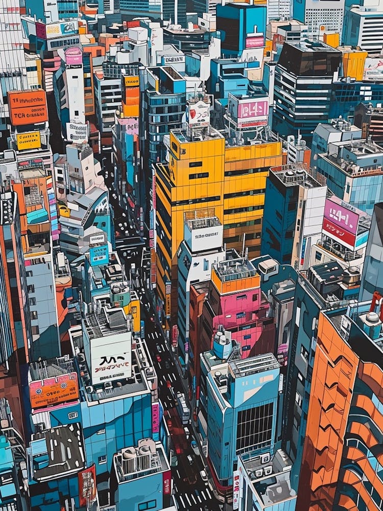 Tokyo Kitsch Cityscape 2