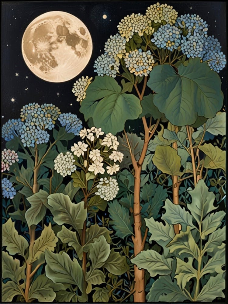 William Morris Moonlight In The Garden 9