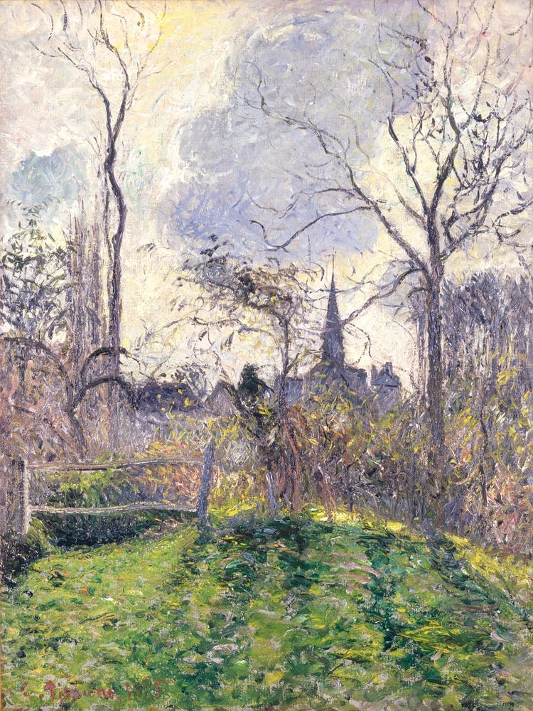 The Bell Tower Of Bazincourt (1885), Camille Pissarro