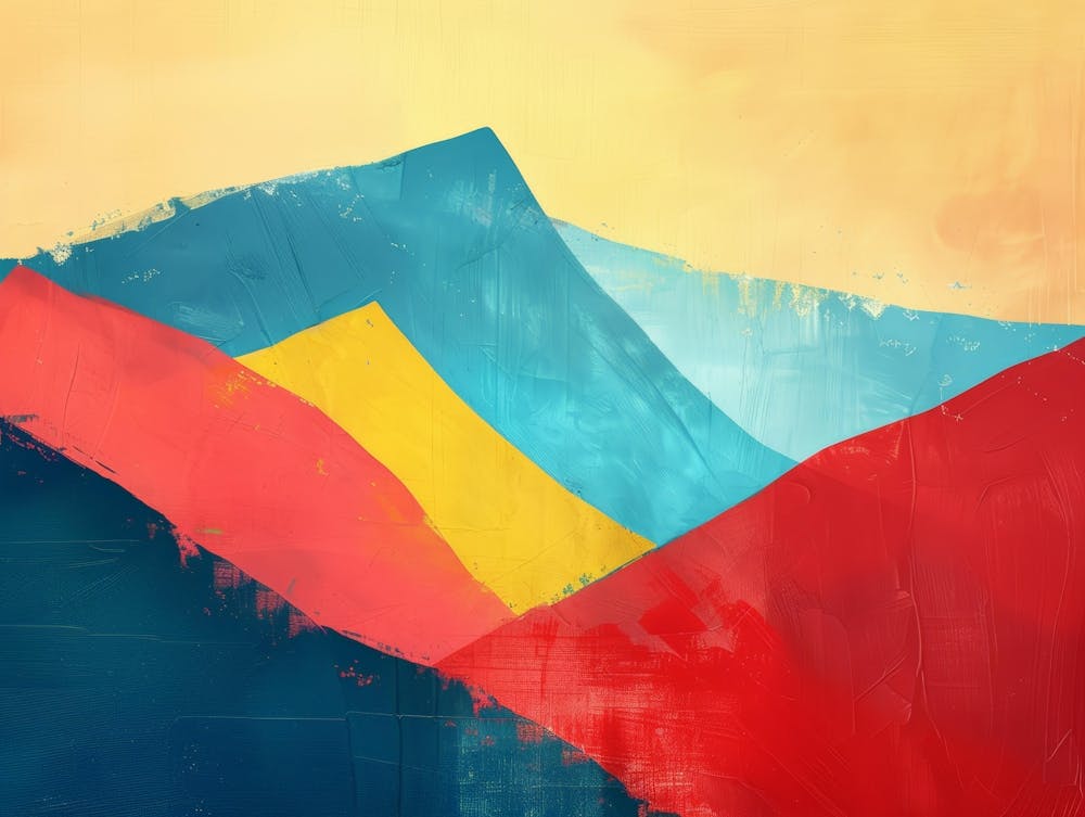 Abstract Mountain Painting 4