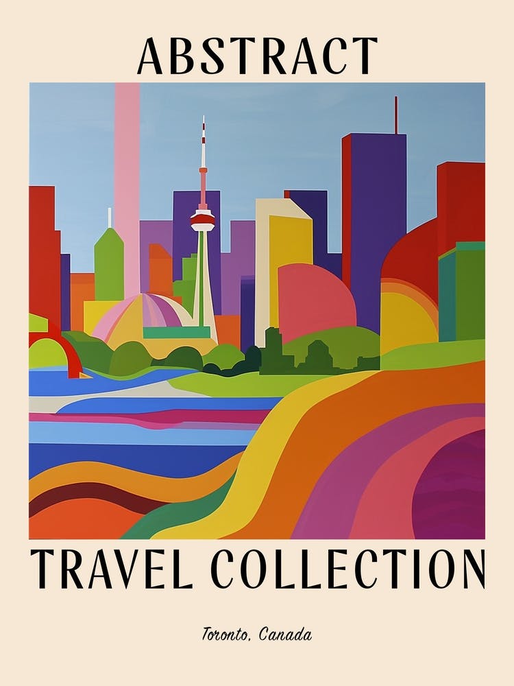 Abstract Travel Collection Poster Toronto Canada 7