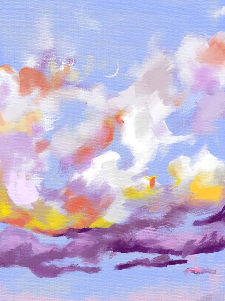 Clouds In The Sky Oil Painting