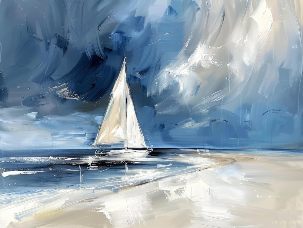 Sailboat On The Beach 8