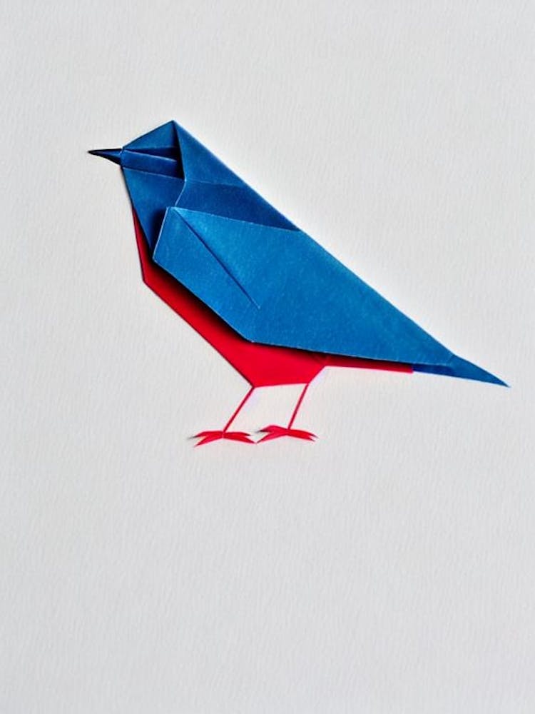 Bluebird Origami Bird