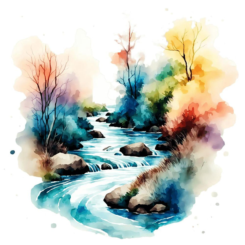 Watercolor River