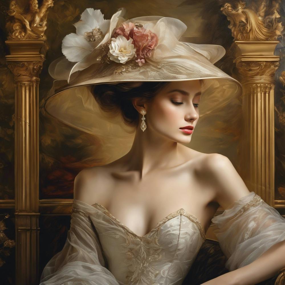 Victorian Woman In Hat