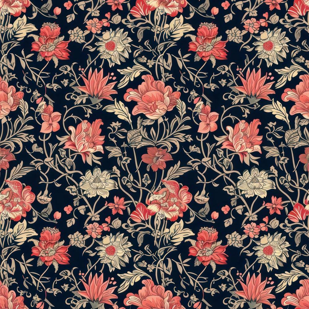 Fern Frost Bloom London Fabrics Floral Pattern 1