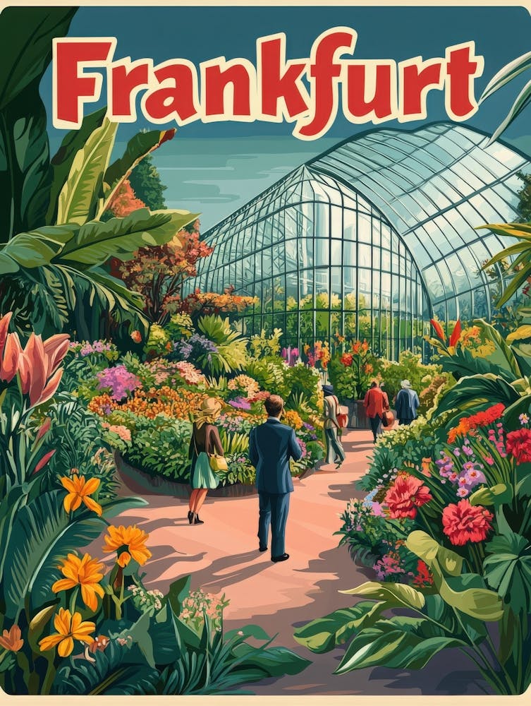 Aihrgdesign A Retro Travel Poster For Frankfurt Featuring The 4dc29345 Bb32 447e 956b Fdb5905a7fcb 1