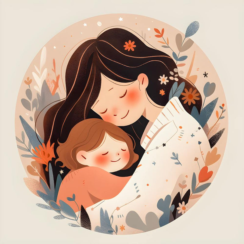 Blooming Together – Nature Inspired Mom And Baby Wall Art