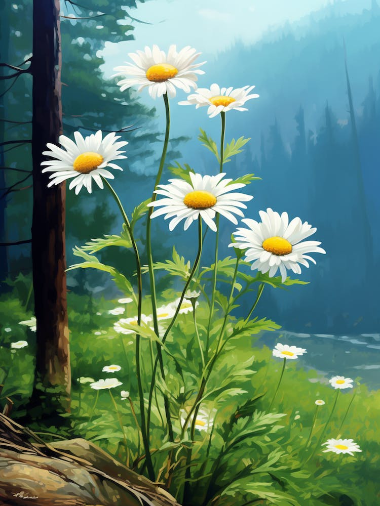 Daisy Wildflower In The Forest (2)