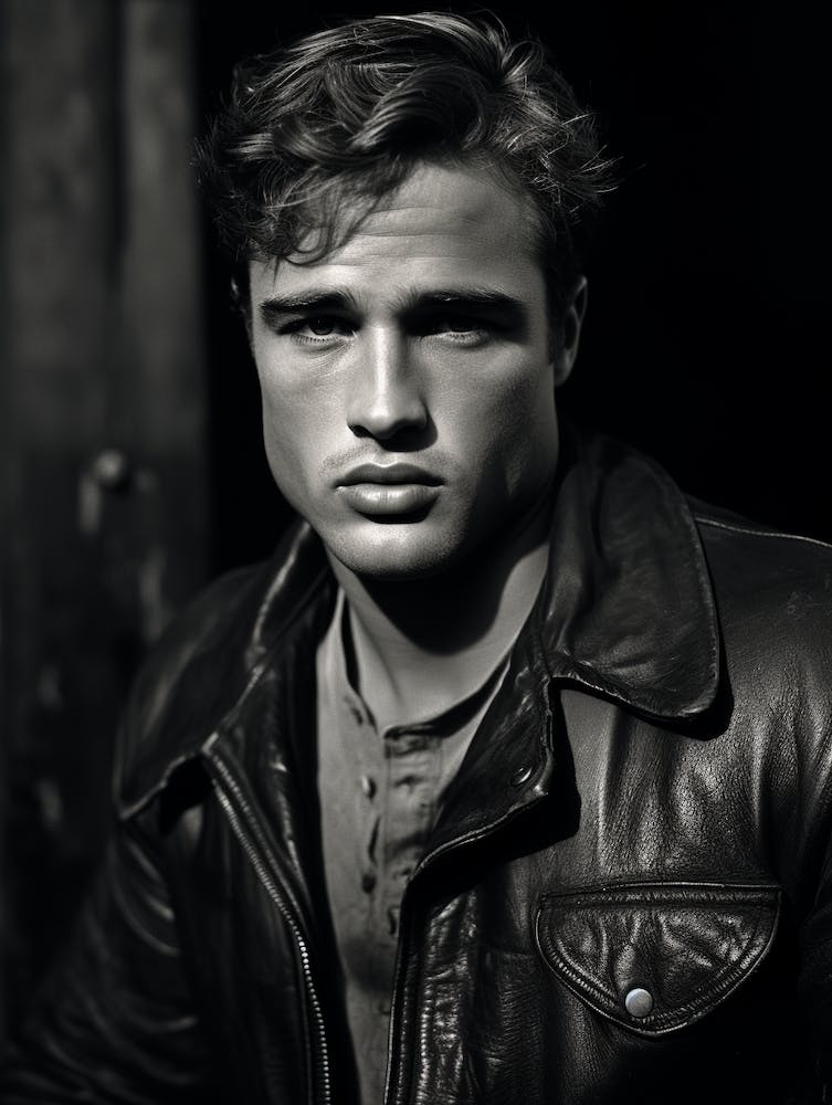 Black And White Photograph Marlon Brando 3