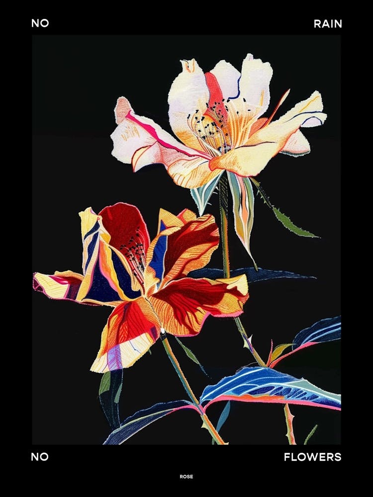 No Rain No Flowers Poster Rose 1