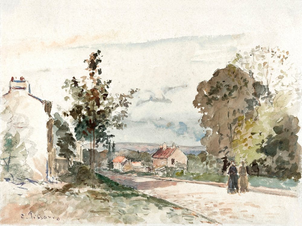 The Road From Versailles To Louveciennes (ca. 1872), Camille Pissarro
