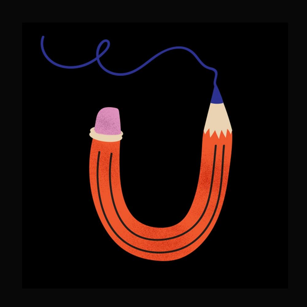 Letter U Alphabet Square