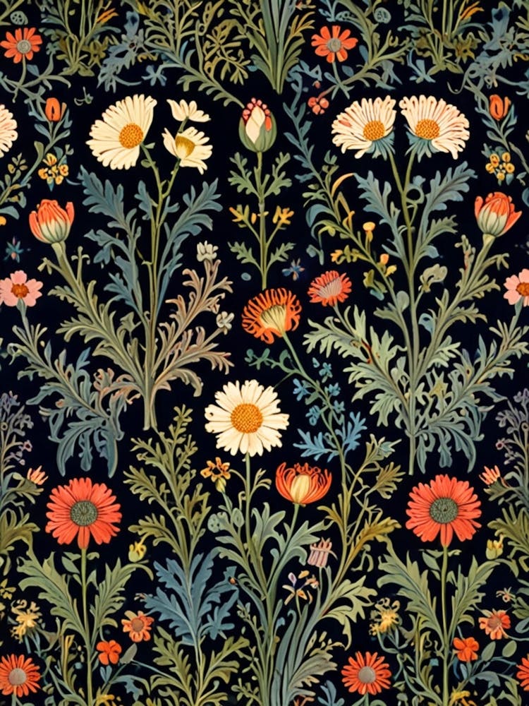 William Morris Floraler Wandteppich 1