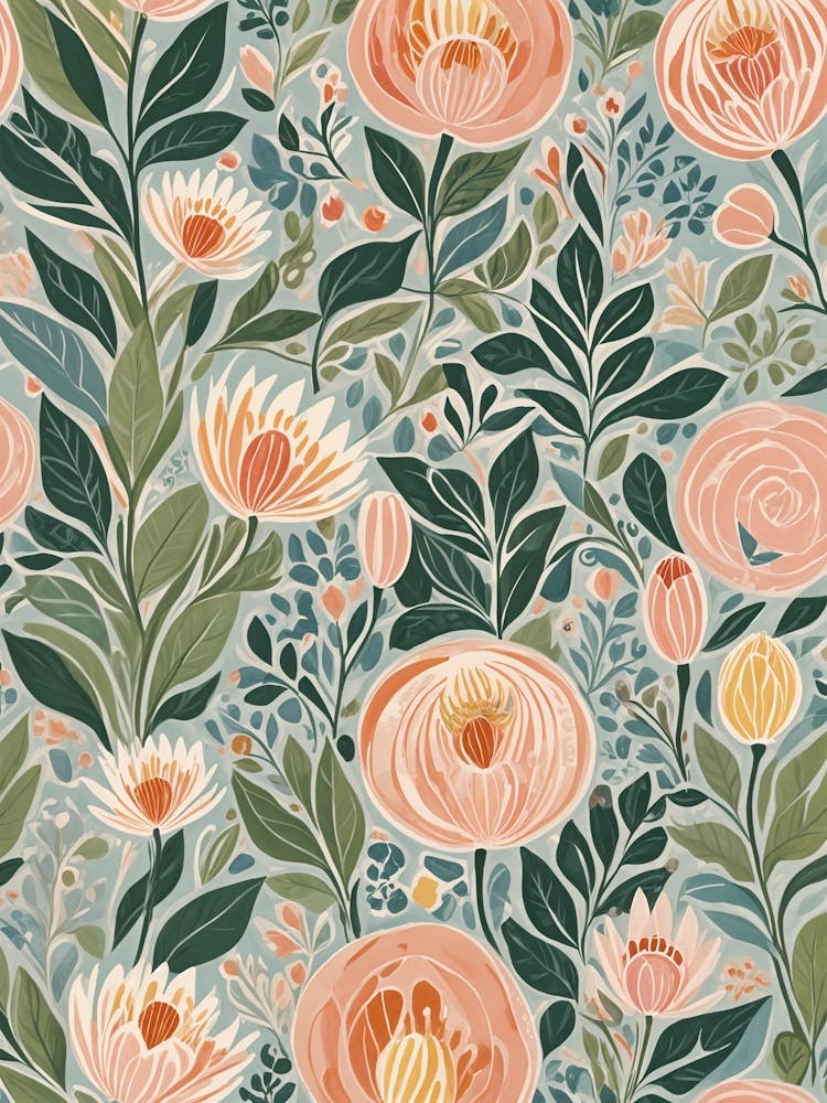 Floating Floral Whispers