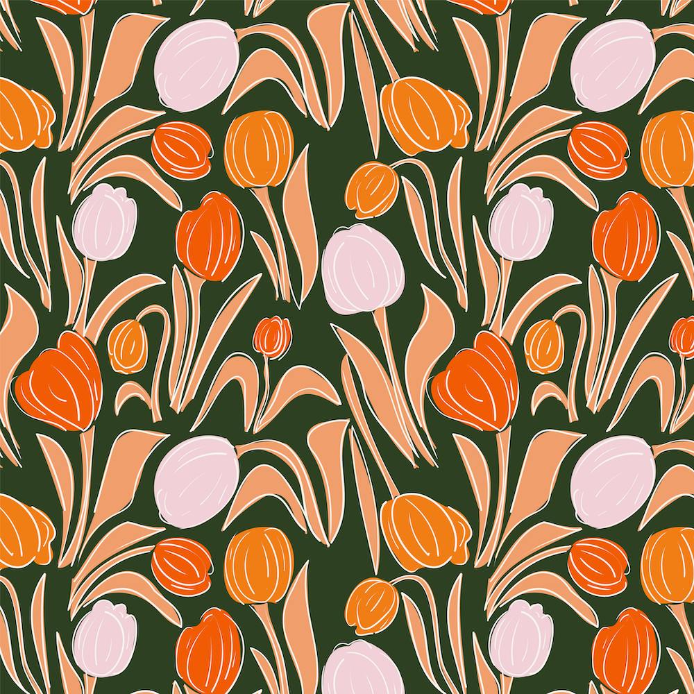 Tulips green Bg