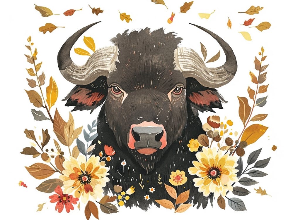 Little Floral Buffalo 2