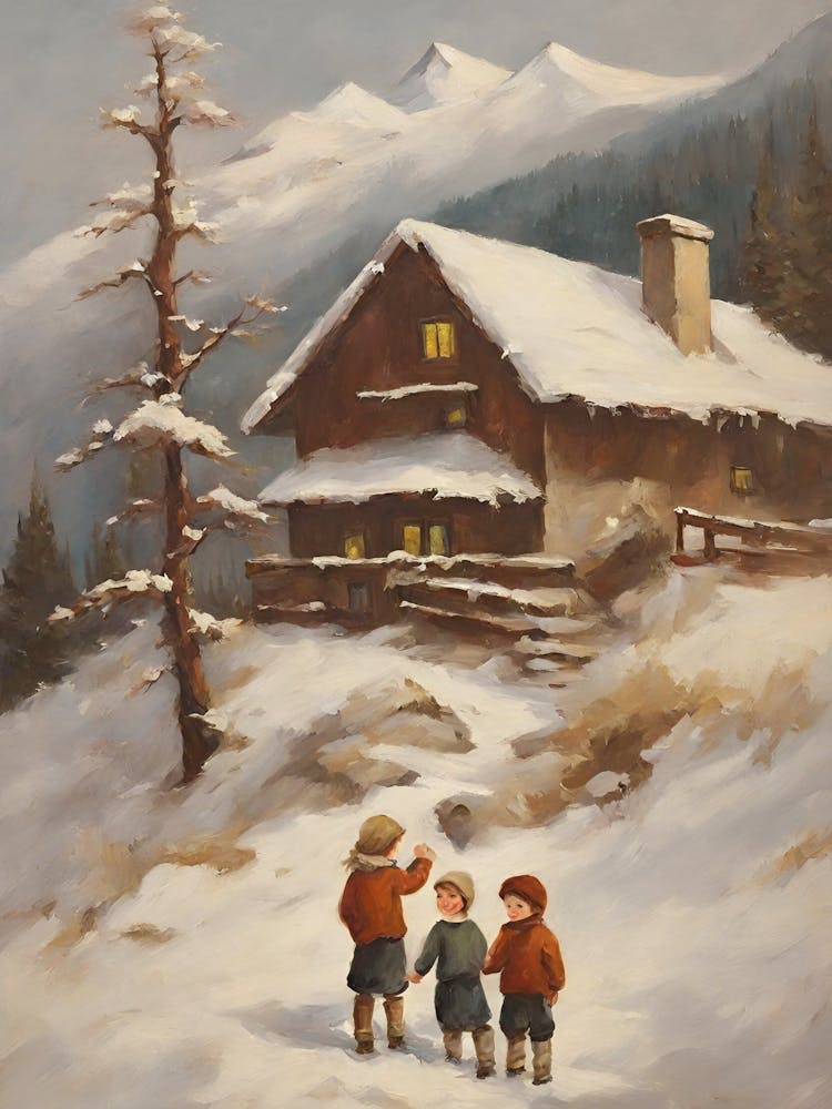 Children In The Snow