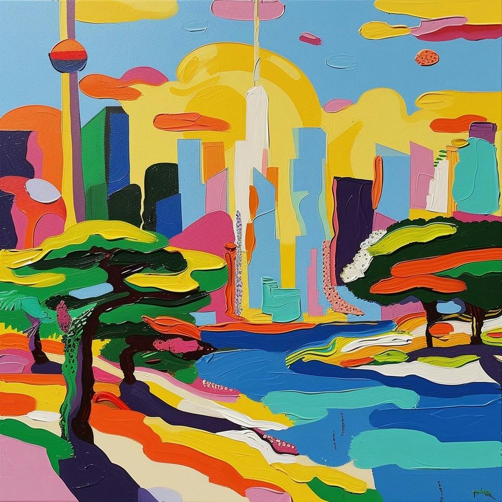 Abstrakte Reisekollektion Toronto Kanada 9