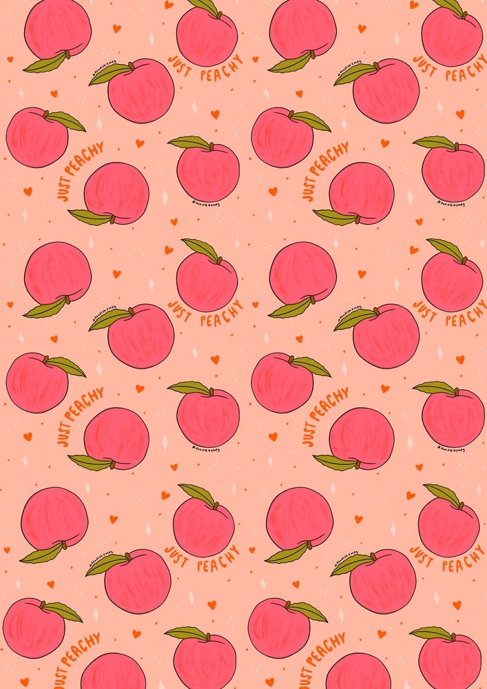Peach Print