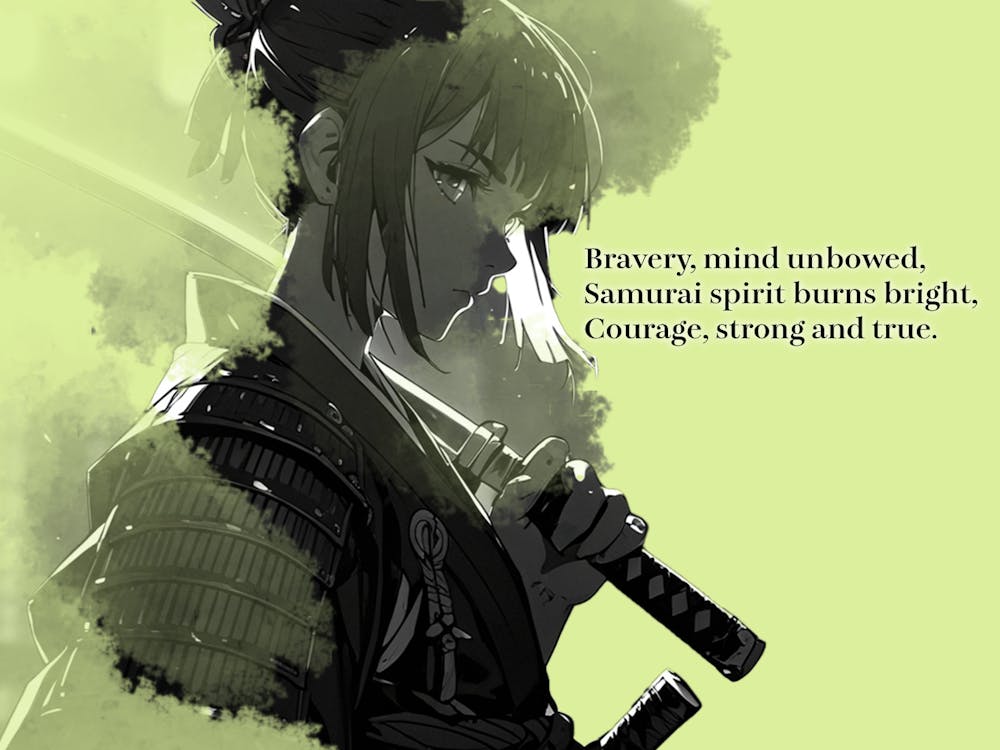 Anime Female Samurai - Haiku Samurai Spirit