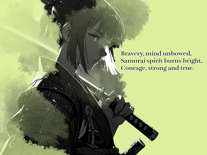 Anime Female Samurai - Haiku Samurai Spirit