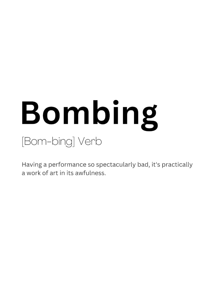 Bombing Definition Meaning