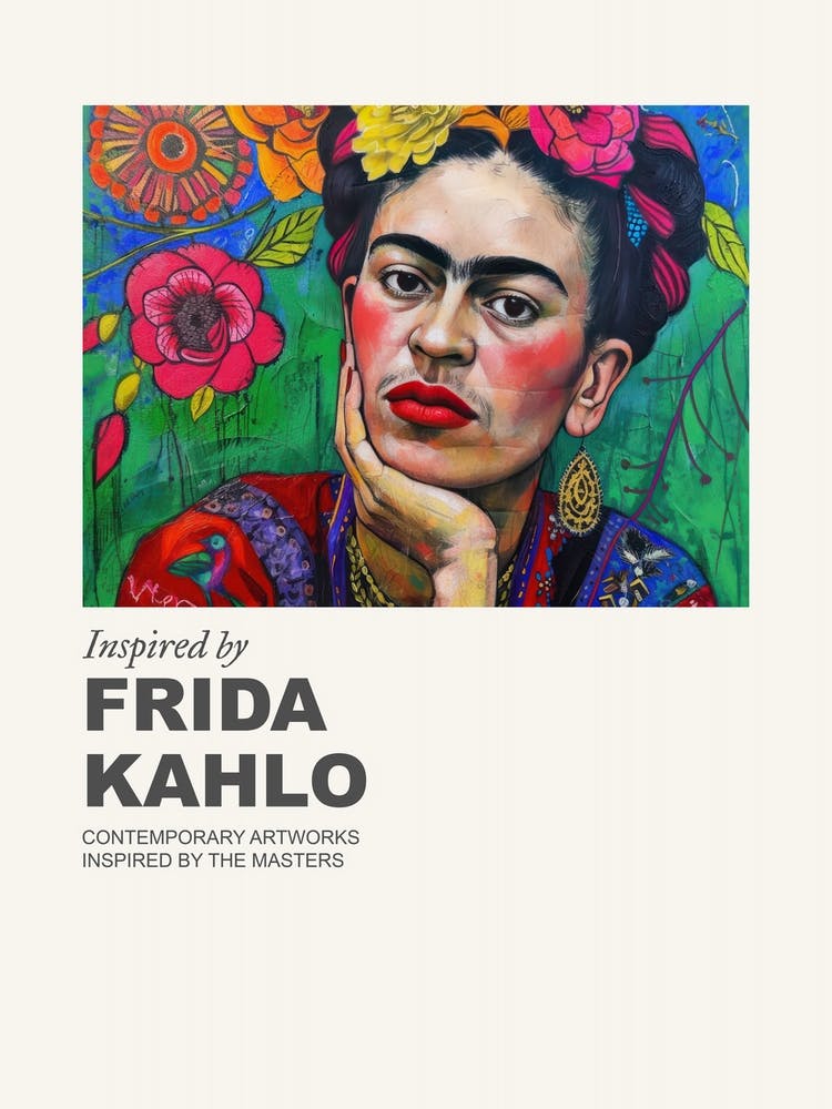 Museumsposter inspiriert von Frida Kahlo 3