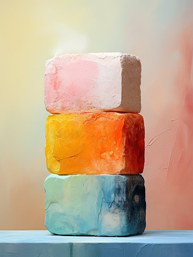 Three Blocks Of Soap, Stones Art