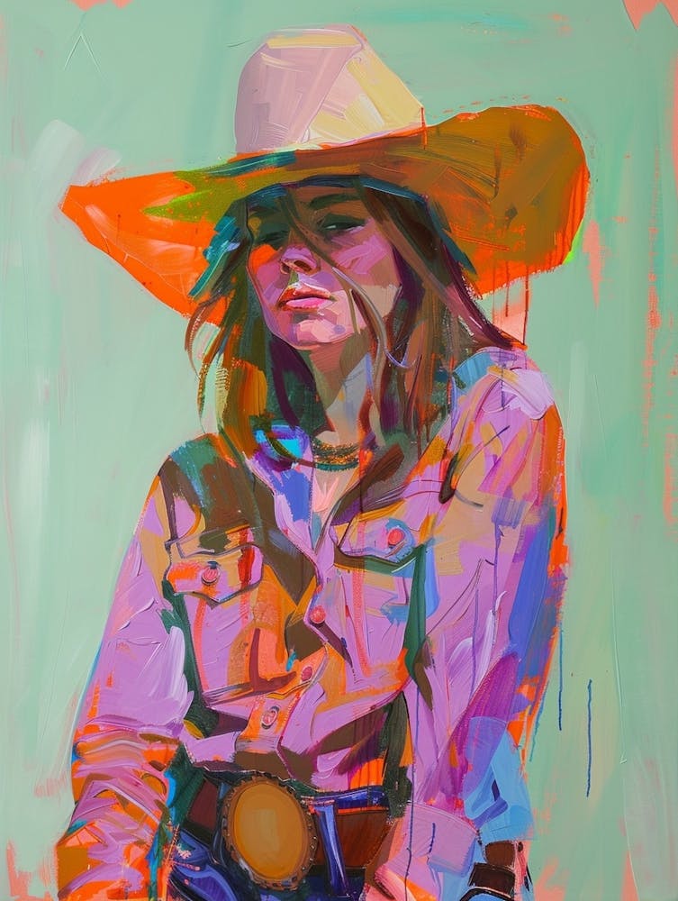 Cowgirl Painting 3
