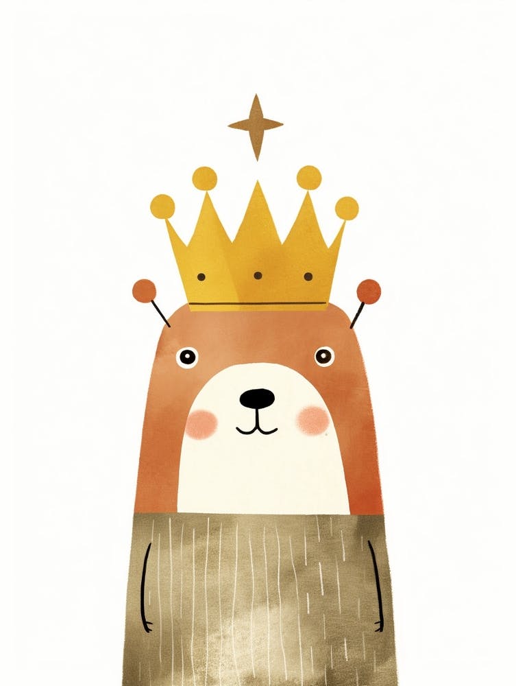 Little Beaver 2 Wearing A Crown