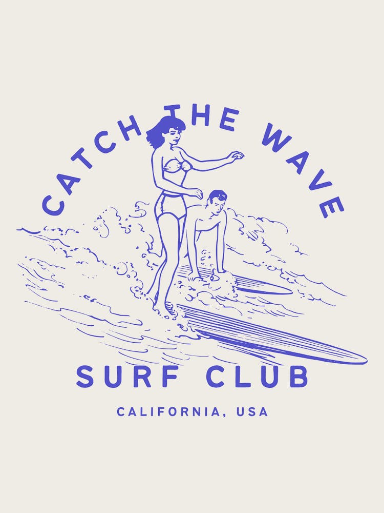 Catch The Wave | Surf Club Coastal Tropical Beachy 2