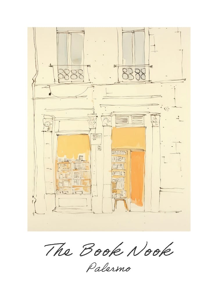 Palermo The Book Nook Pastel Colours 2 Poster