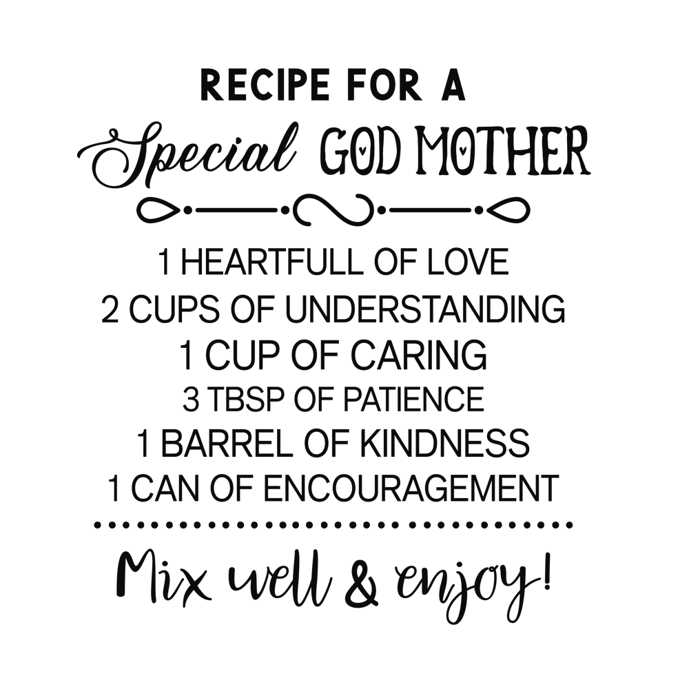 Recipe For A Spiritual God Mother