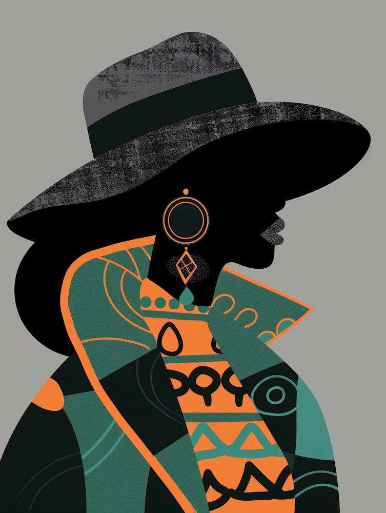 African Woman In Hat 4