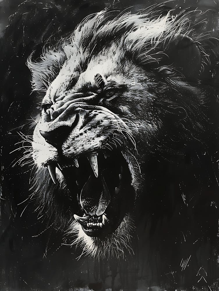 Lion Roaring