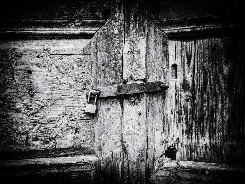 Wooden Door with key lock // Crete, Greece // Travel Photography